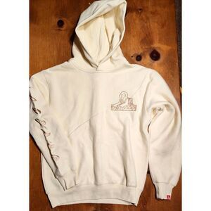 JUNGLES JUNGLES YING TANG HOODIE CREAM COTTON & SHERPA MIX SIZE M NWT
